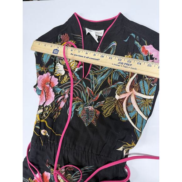 Vintage John Richard Hawaiian Dress Women's 5 Floral Tropical 80s - Picture 5 of 7